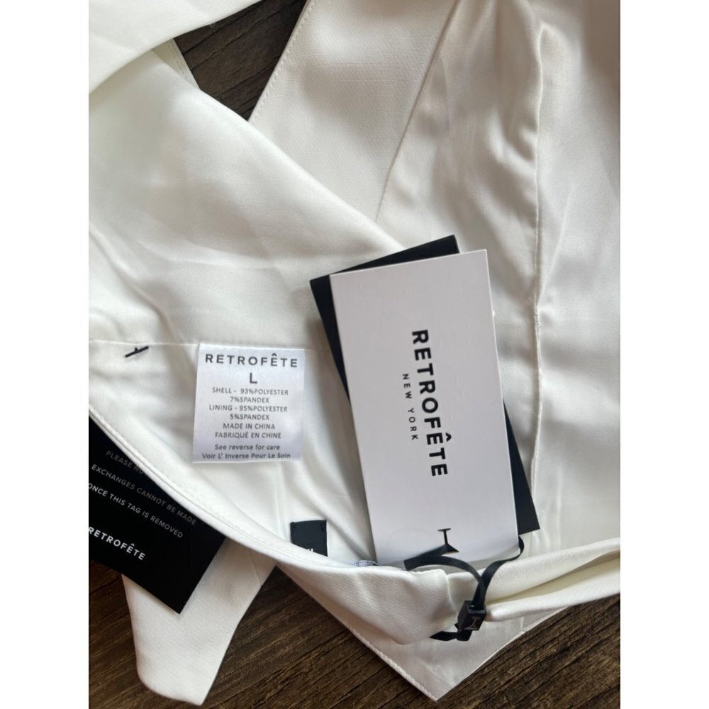 retrofete Florence Pearl Button Vest White Womens Size Large - Picture 8 of 8